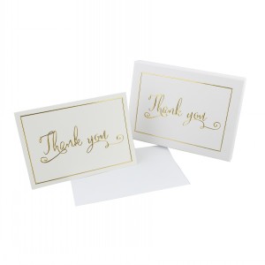 THANK YOU CARDS GOLD FOIL